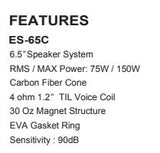 ES65C 6.5" Full Range Mid (Sold as a pair)