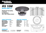 RESILIENT SOUNDS RS 10M 300w rms 4ohm 10" speaker
