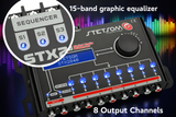 STETSOM STX2848 DIGITAL PROCESSOR 2 INPUT 8 OUPUT