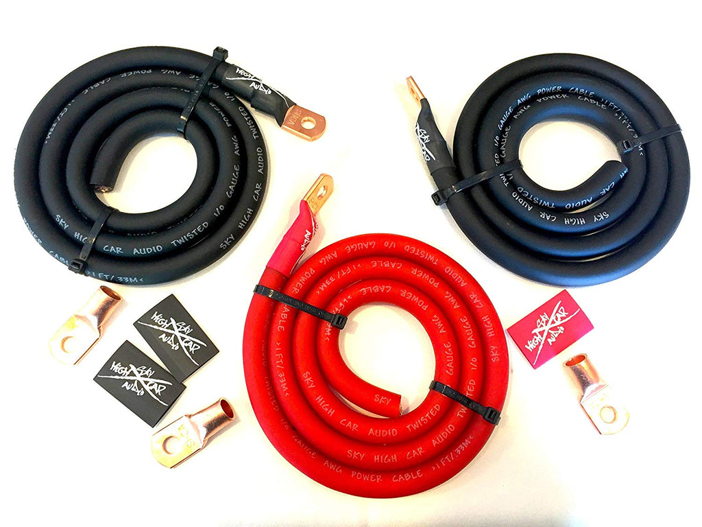 Cavi Sky High Car Audio Verdi E Neri Kit Cablaggio Amplificatore - Foto 9