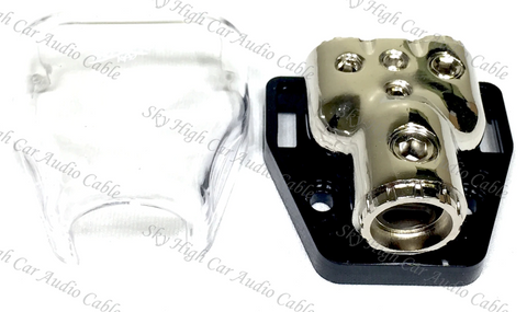 SKY HIGH CAR AUDIO DISTRIBUTION BLOCK 1/0 OR 4G TO (2) 4/8G W/ COVER