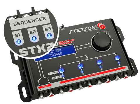 Stetsom STX 2448 DSP Crossover Equalizer 4 Channel Full Digital Signal Processer