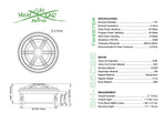 SHCA 65C2E 2 Way 6.5" Component Set 4 ohm (Ferrite Motors, Silk Dome)