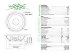 SHCA 65C2E 2 Way 6.5" Component Set 4 ohm (Ferrite Motors, Silk Dome)