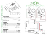 SHCA 65C3E 3 Way 6.5" Component Set 4 ohm (Ferrite Motors, Silk Dome)